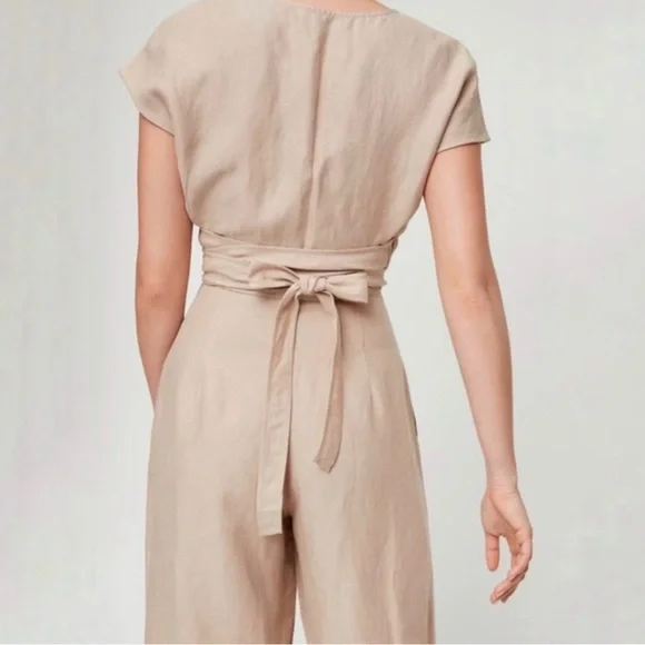 ARITZIA Wilfred Cairo Brax Linen Jumpsuit US 0 - Picture 2 of 11